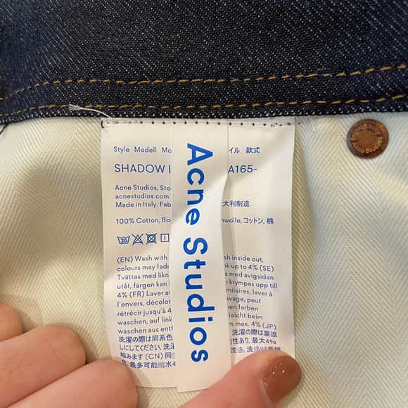 100% authentic acne studios Jean skirt size 26 New - Picture 7 of 7